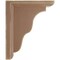 Ekena Millwork 3 1/2"W x 7"D x 9"H Hamilton Traditional Wood Vintage Decor Bracket, Weathered Brown BKTWD03X07X09HABR - alternate 3
